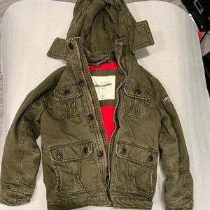 Abercrombie & Fitch Kids Olive Hooded Jacket